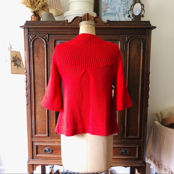 🌷Knit Red Cardigan - Picture 3 of 8